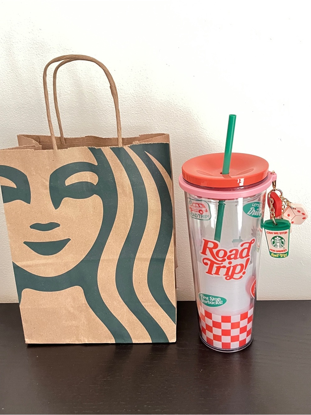 NWT Starbucks + Dandy Summer Road Trip Cold Cup Tumbler w/Charms 24 Oz Colorful - Picture 7 of 7